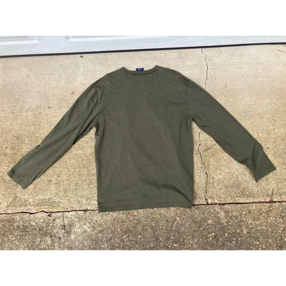 Polo Ralph Lauren M Green SLEEP Wear Embroidered Logo Long Sleeve Shirt Thermal